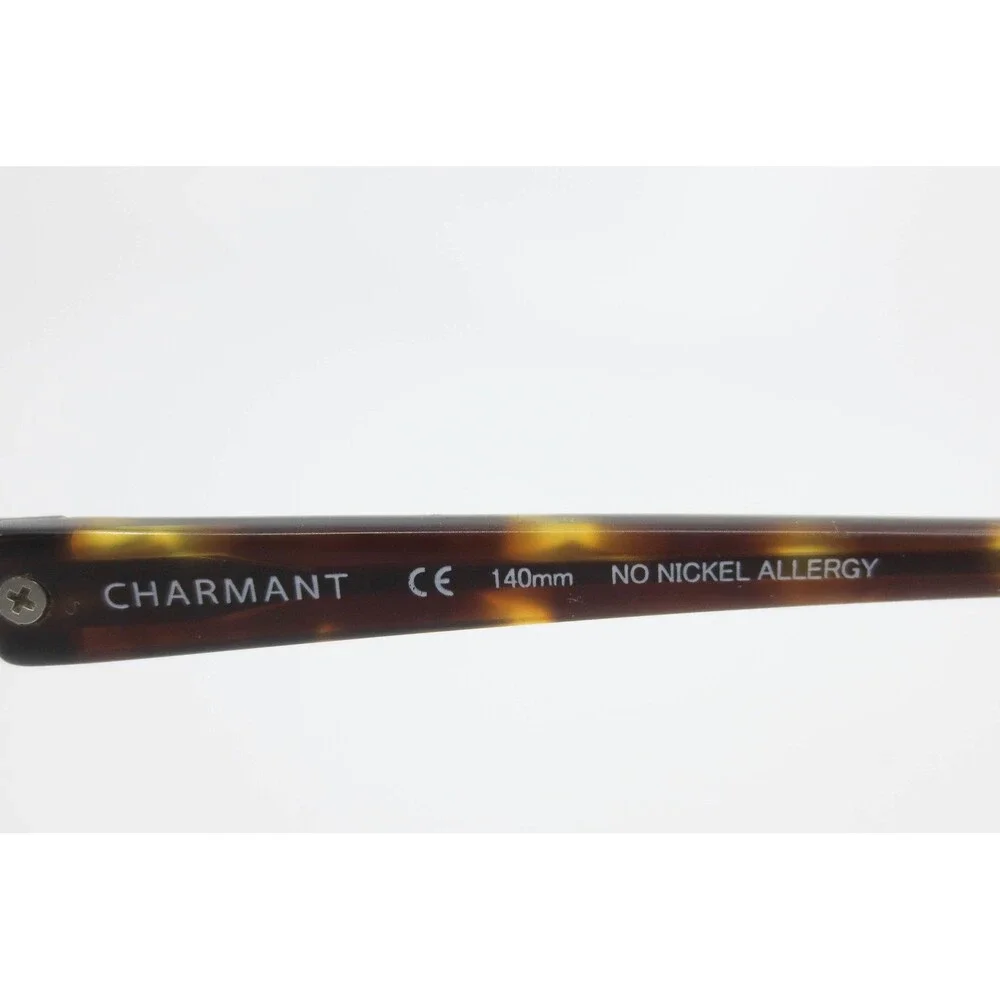 Charmant CH11427 GR Titanium Eyeglasses Grey Tortoise Rectangle 55-17-140 Frames